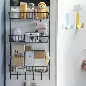 냉장고 측면 수납 선반 주방 조미료 용기 보관 자석 부착 공간 활용 정리대