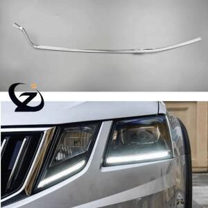 폭스바겐 스코다 옥타비아 2018 2020용 새 아크릴 LED 튜브 라이트 가이드 스트립 주간 주행등 DRL 보드 칩