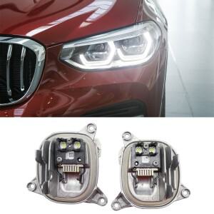 정품 화이트 엔젤 아이즈 DRL 모듈 63117466107 2018 BMW X3 F97 G01 X4 G02 F98 적응형 헤드라이트