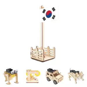 (국기게양대) 태극기 국기게양대 만들기 X 5SET /과학만들기키트/초등교재용/과학교구용/학생용/어린이용/