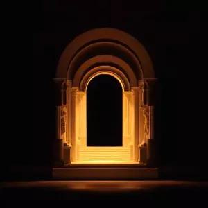 신전 캔들워머 석고 유니크 향초워머 박물관 조명