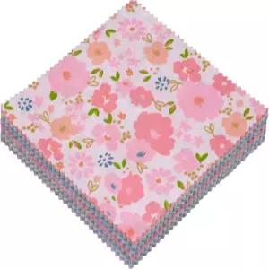 한쥔자오 42 5인치 패브릭 스퀘어 - 퀼팅용 참 팩 퀼트 퀼팅 재봉 패치워크 및 DIY 공예용 5x5 스위트 가든