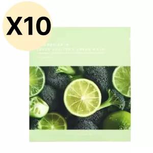 조성아 원더바스 베지톡스 진정 그린 마스크 X10매 BNA