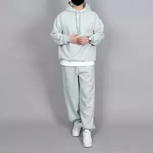 [우기브로]WPR 남자 빅사이즈 모어렌 후드티 와이드 조거팬츠