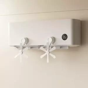 (타입 화이트2p)각도 조절 에어컨 바람개비 2p 벽걸이 순환팬 가드 날개 천장형 바람막이 여름