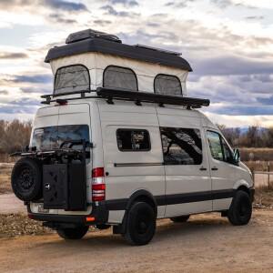 팝탑 옥상 텐트 바퀴가 달린 스프린터 캐러밴 하우스 소프트쉘