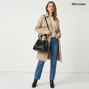 미르바네스 클래식 엠보 토트 크로스 2WAY 핸드백 1674