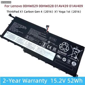레노버 씽크패드 X1 카본 Gen 4 2016 요가 1 00HW029 01AV439 노트북 배터리 SB10F46467