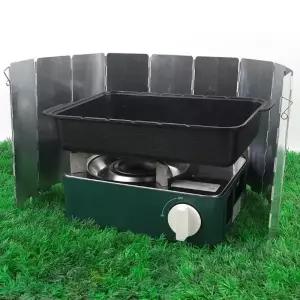 ( )휴대용 10방향 버너바람막이 가스렌지가드 기름튐방지