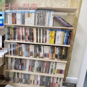 CD 장식장 투명 보관 아크릴 DVD 진열장 수납 중간 3단 약 108개