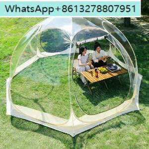 투명 돔 텐트 캠핑 야외 방수 4-8인용 버섯 여행 하이킹