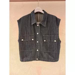 [메종블랑쉬](마산점)크롭데님조끼 M262JVO401