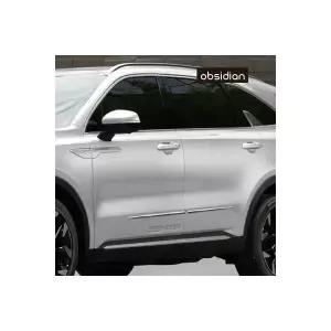 기아 쏘렌토 4세대 MQ4 부착형 도어가드 크롬 숏버전 1대분 순정품같은 피팅감 2283443 옵시디언 J