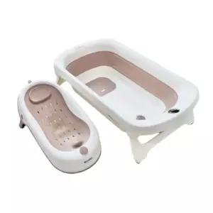 스에노 아기 접이식 욕조 온도계 등받이 출산 선물 BNS