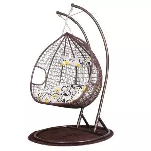 스윙 라탄의자 실내 그네 체어 해먹 흔들 바구니 등나무 쿠션 휴식