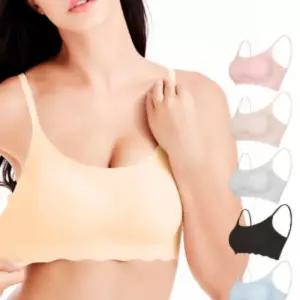 여성용 노와이어 심리스브라 끈조절 브라탑 스트랩 나시속옷