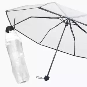 안전우산 우산 3단 단우산 비닐우산 고급 답례품 접이식 휴대용 투명우산 판촉
