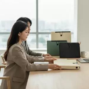 A4 서류 보관 가방 휴대용 클리어 파일 문서 정리 홀더 케이스