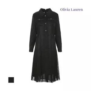 [올리비아로렌] 셔츠카라 플리츠 원피스VOROA4S2191 680928