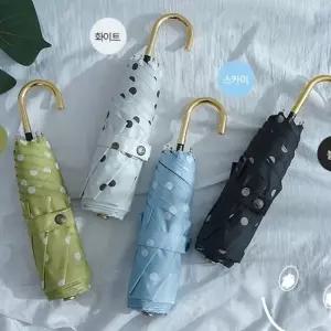 햇빛차단 방수 암막 휴대용우산 양우산 양산 우산 도트 레트로 일본스타일