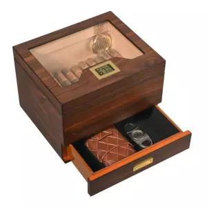 시가 케이스 박스 삼나무 파우치 수납함 휴대용 습도 보관함 나무 시가케이스