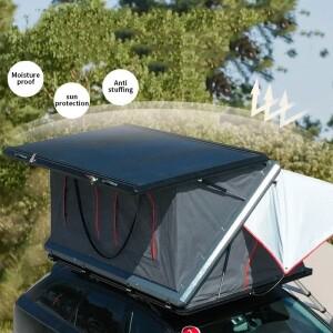 새로운 스타일 Z 모양 텐트 야외 캠핑 방수 옥상 2 명 SUV 알루미늄 합금 삼각형 하드 쉘 지붕
