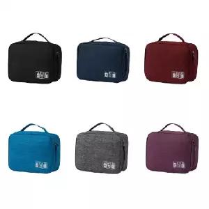 충전기 케이블 이어폰 전자기기 소품 멀티 수납 미니 방수 파우치 휴대용 정리 가방