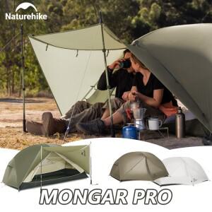 네이처하이크 몽가 프로 1 2 3 텐트 2025 신형 캠핑 나일론 쉘터 방수 백패킹 초경량 캐노피 포함 /2/3 인