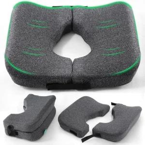 엉덩이를 위한 메디사나 메모리 폼 침대 쿠션 접이식 디자인의 인체공학적 욕창 압력 베개 좌골 및 꼬리뼈