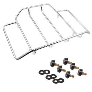 오토바이 크롬 투어 팩 캐리어 탑 러기지 랙 레일 케이스 할리 로드 킹 글라이드 1984-2019 18
