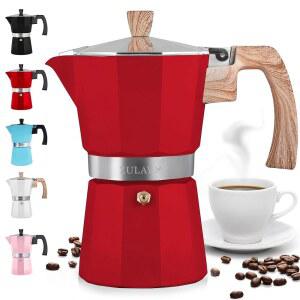 스토브탑 모카포트 3컵 에스프레소 퍼콜레이터 캠핑용 블랙