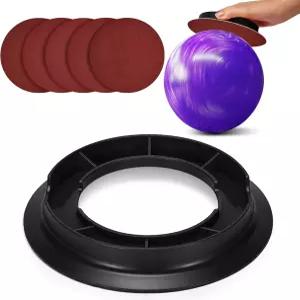 TSSOUB 볼링공 샌딩 패드 홀더 600/800/1000/1500/2000 그리츠 6인치 패드로 정밀 표면 유지 청소 연마
