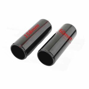 오토바이 158mm 전면 상단 포크 튜브 슬라이더 커버 흡수기 충격 부츠 Harley Davidson Street Bob 2018-20