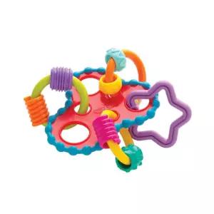 백일아기 알록달록 촉감놀이 딸랑 치발기 9개월장난감 신생아
