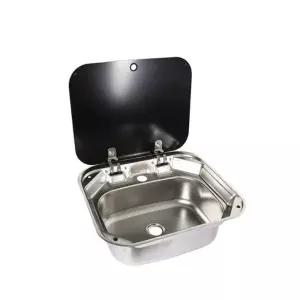 캠핑카 세면대 304스텐 사각 카라반 설거지 세면기 차박 싱크볼 싱크대 일체형