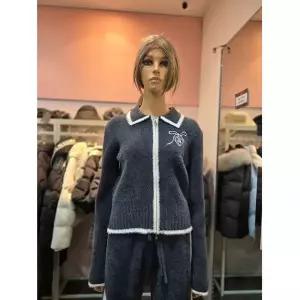 [에고이스트] 라인배색 헤어리 집업 가디건 ER4OKG-51 675503