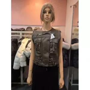 [에고이스트] 버클장식 포인트 크롭 무스탕베스트 EQ4MV-160 675477