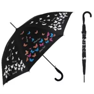 나비 물방울 휴대용 고급 우산 유니크 자동 변색 장우산