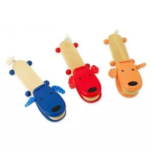 두살아기 악기 놀잇감 강아지 캐스터넷츠 쉽게배우는 연습용