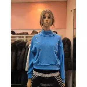 [에고이스트] 금속장식 포인트 루즈핏 터틀넥 티셔츠 EQ4CL-065 675373