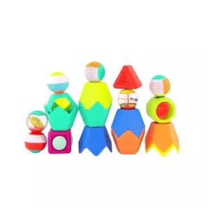 알록달록 파스텔 아기컵쌓기 장난감교구 감각놀이 EQ 사고력