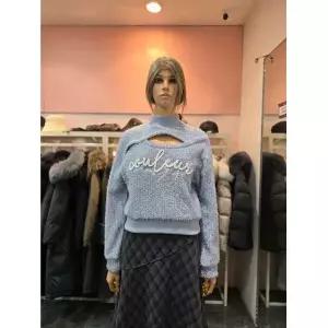 [에고이스트] 레터링 자수 포인트 슬릿 루즈핏 티셔츠 EQ4CL-264 675333