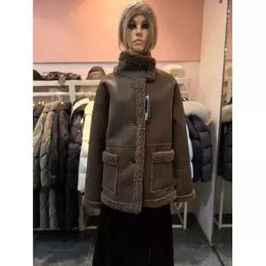 [에고이스트] 박시핏 포켓 인조가죽 무스탕 재킷 ER4BX-011 675324