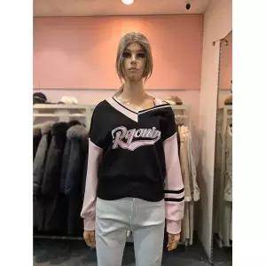 [에고이스트] 언발 오픈숄더 프린팅 포인트 티셔츠 ES1CL-662 675317