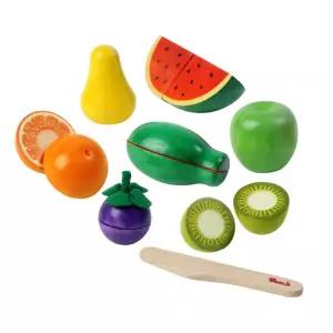 유아 원목 장난감 과일 썰기 역할놀이 음식만들기 시장 찍찍