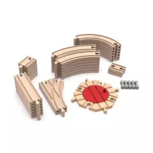 기찻길 연장트랙 기차레일 확장팩 50P 선물 놀이용 철도부품