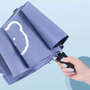 스마일베어 우양산 휴대용 자동 컴팩트 우산 양산 양우산 3단 겸용 심플한 디자인