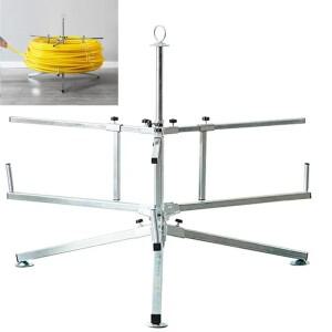 휴대용 바닥 난방 파이프 언코일러 스탠드 PEX 설치 도구용 이동식 베어링 디스펜서 랙