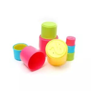 알록달록 예쁜 컵쌓기 아기 숫자놀이 유치원교구 교육완구 선물용
