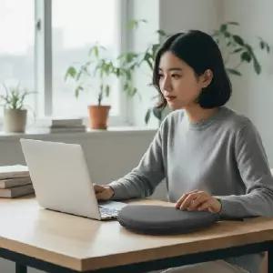 마우스패드 겸용 수납 파우치 일체형 데스크 휴대용 가죽 정리 케이스